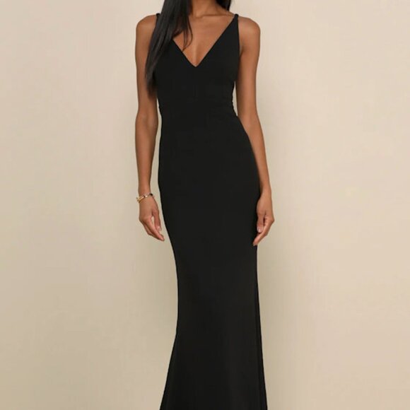 Lulus Melora Black Sleeveless Maxi Dress - Size XS - Picture 1 of 4